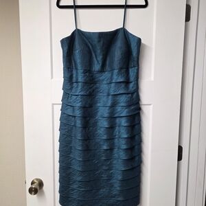 Jessica Howard Teal Layered Dress